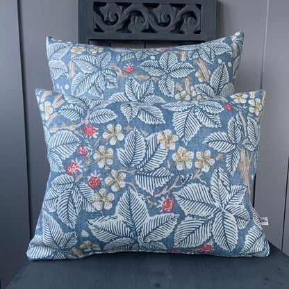 William Morris Luxury Designer Bramble Red Blue Vintage Cushion Pillow Sofa Cover