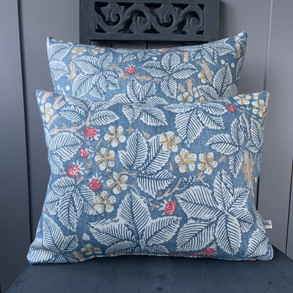 William Morris Luxury Designer Bramble Red Blue Vintage Cushion Pillow Sofa Cover