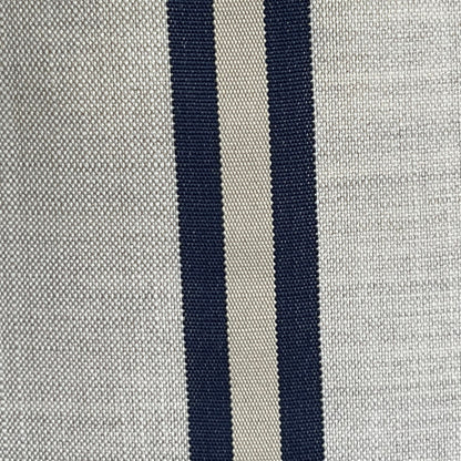 Dedar Linear Luxury Designer Blue Nautical Stripe Linen Fabric Cushion Pillow Cover