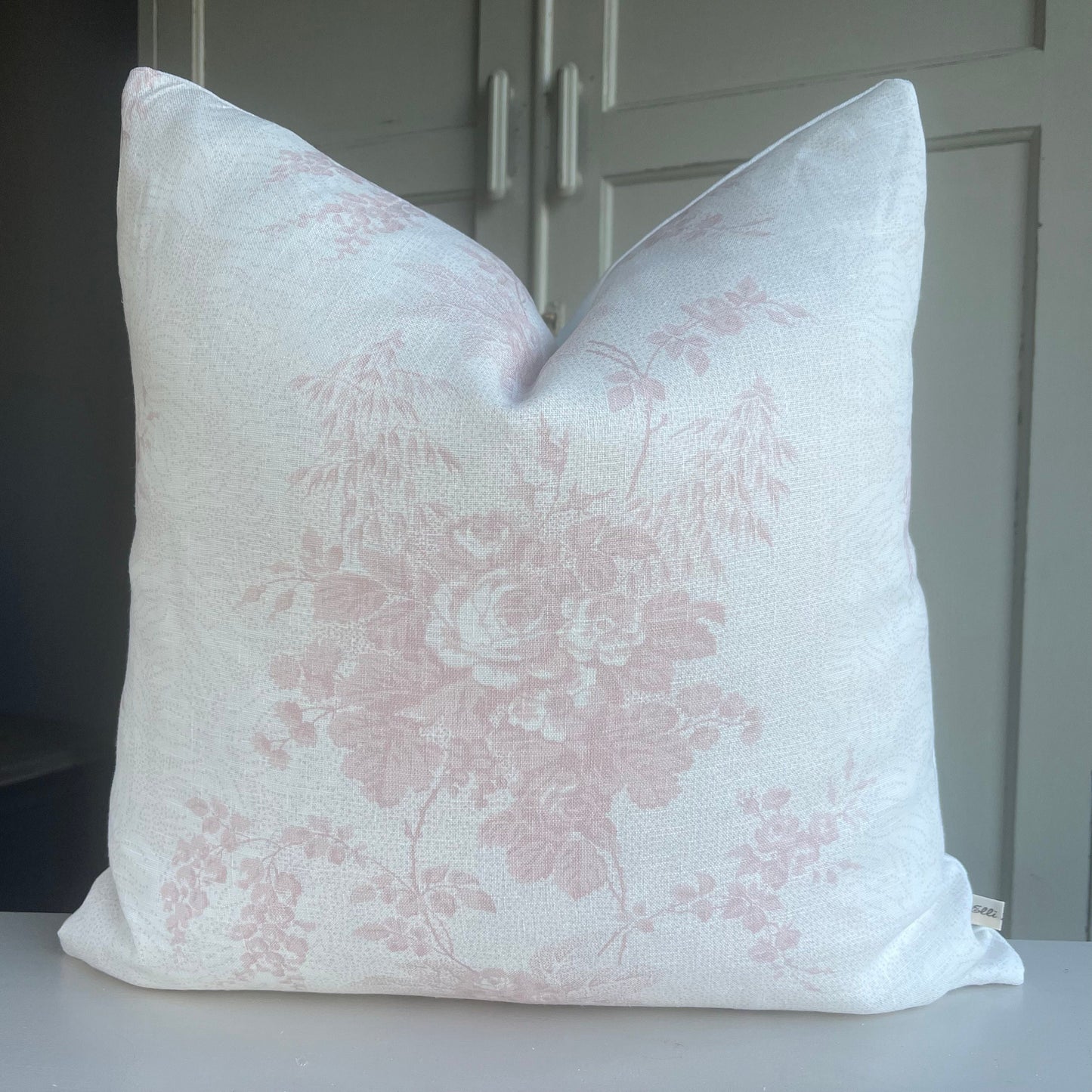 Luxury Designer Cabbages and Roses Charlotte Rose Pink Cushion Pillow Cover