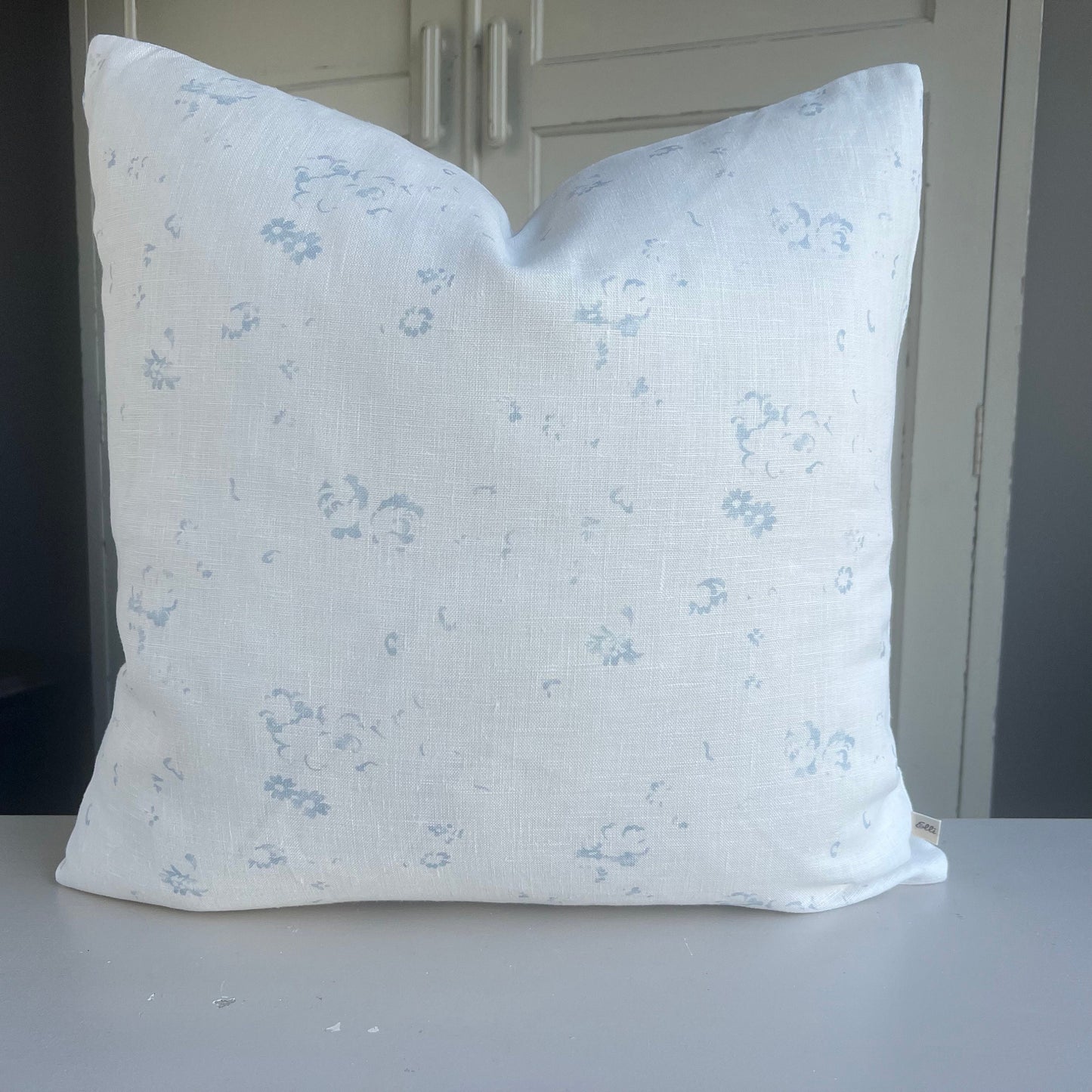 Cabbages and Roses Ditzy Blue White Floral Shabby Chic Designer Cushion Pillow Cover