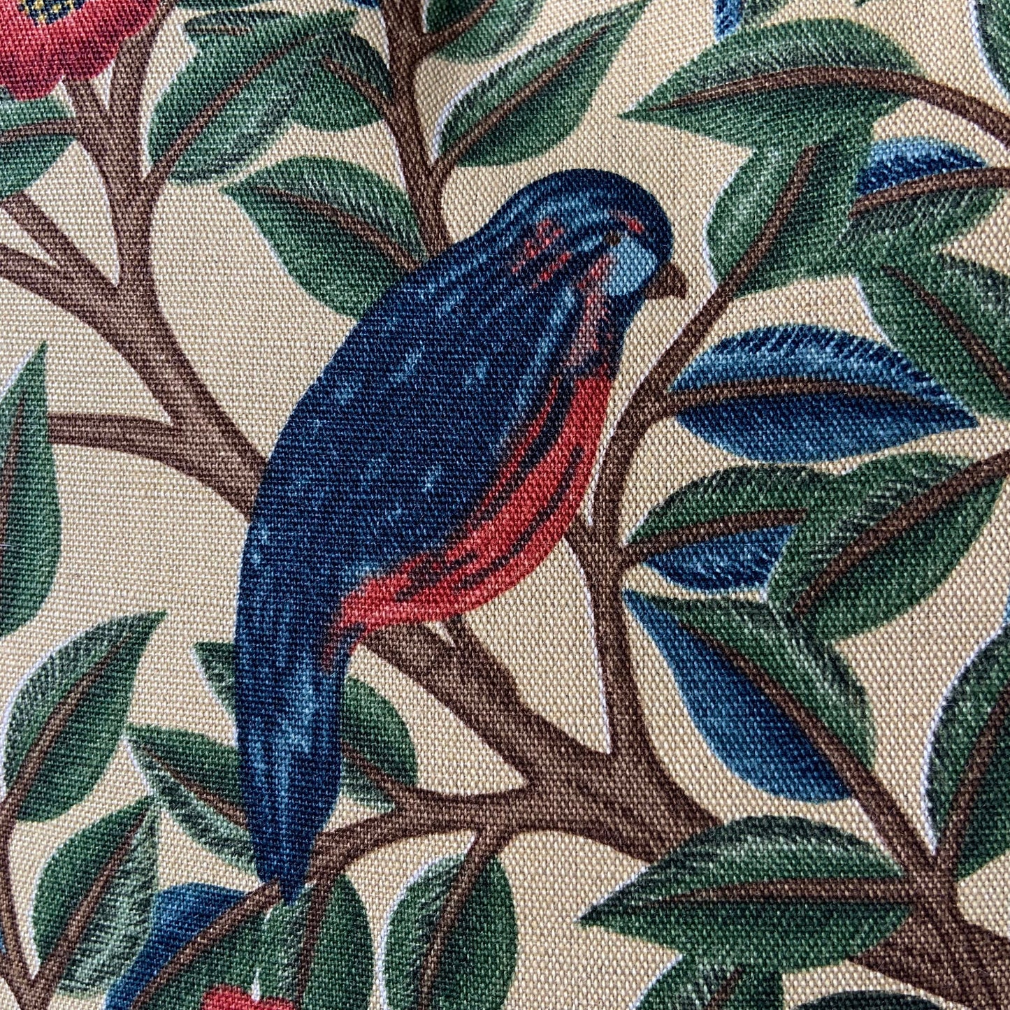 William Morris Fabric Cushion Cover Designer Kelmscott Tree Linen Red Pillow