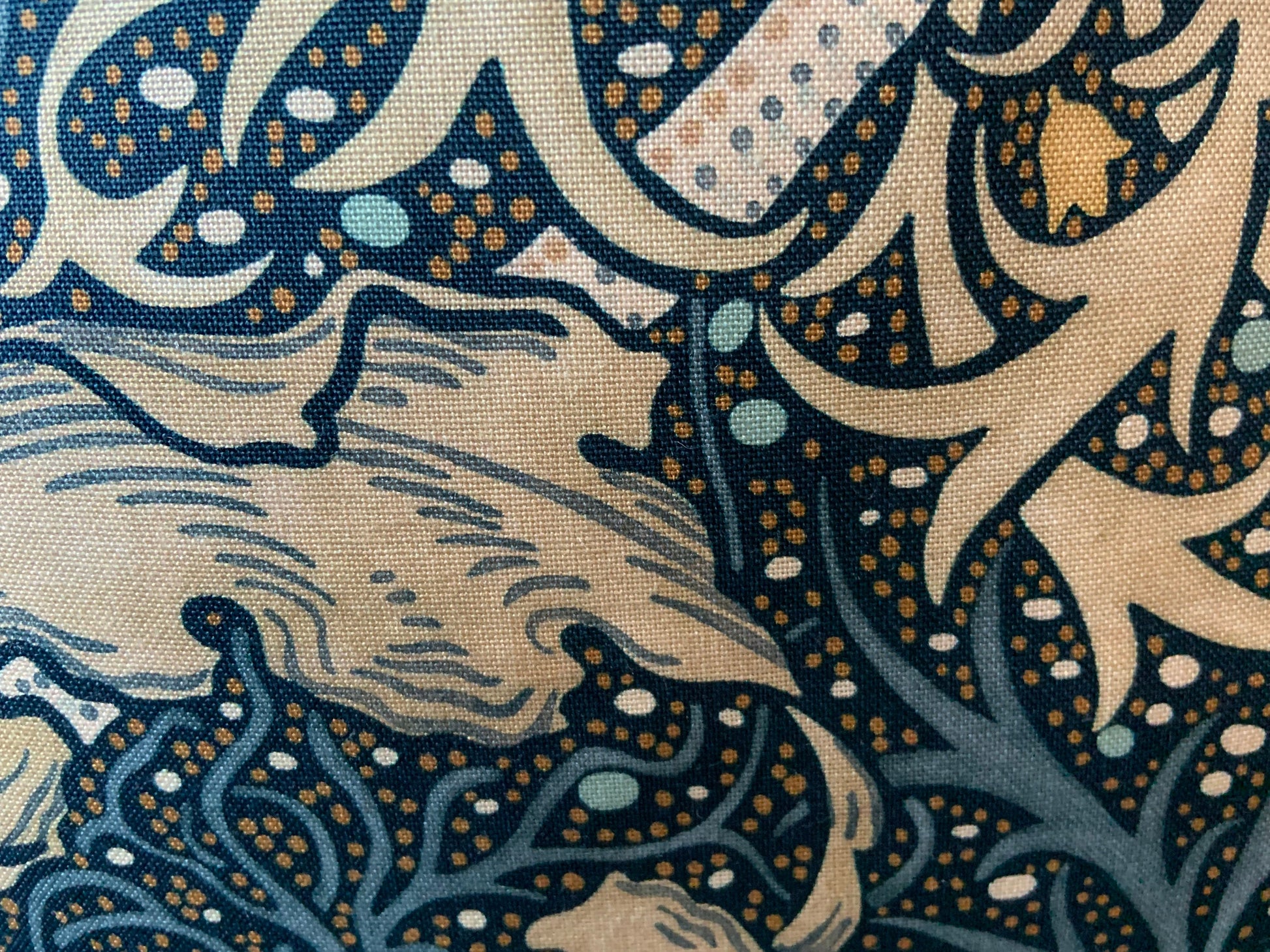 William Morris Seaweed Fabric Designer Cushion Pillow Cover Blue Green
