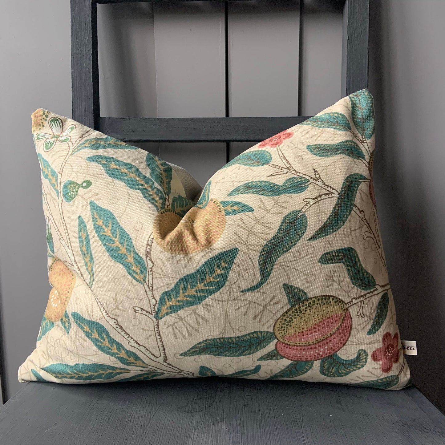 William Morris Fruit Luxury Designer Yellow Vintage Retro Floral Sofa Cushion Pillow Cover