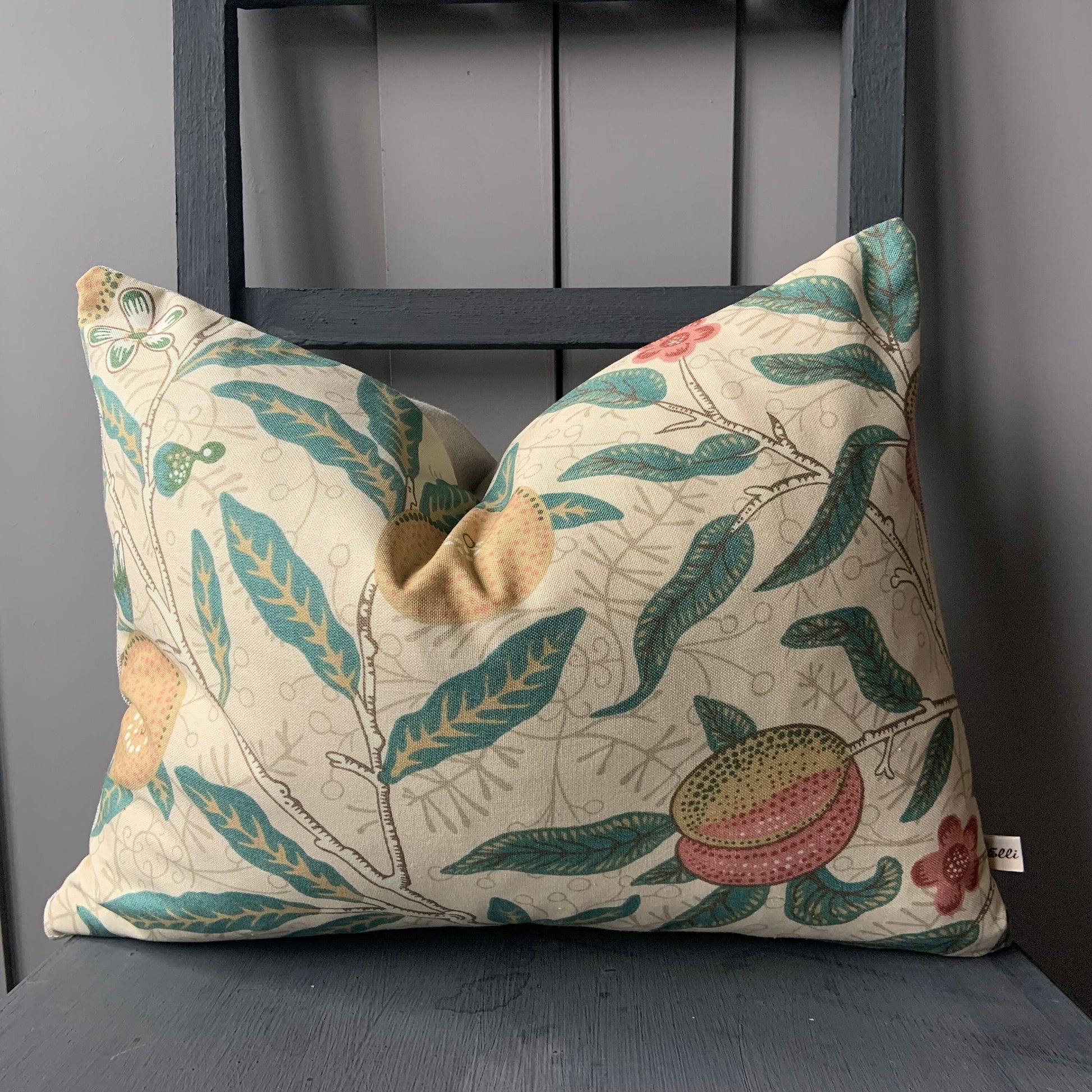William Morris Fruit Luxury Designer Yellow Vintage Retro Floral Sofa Cushion Pillow Cover