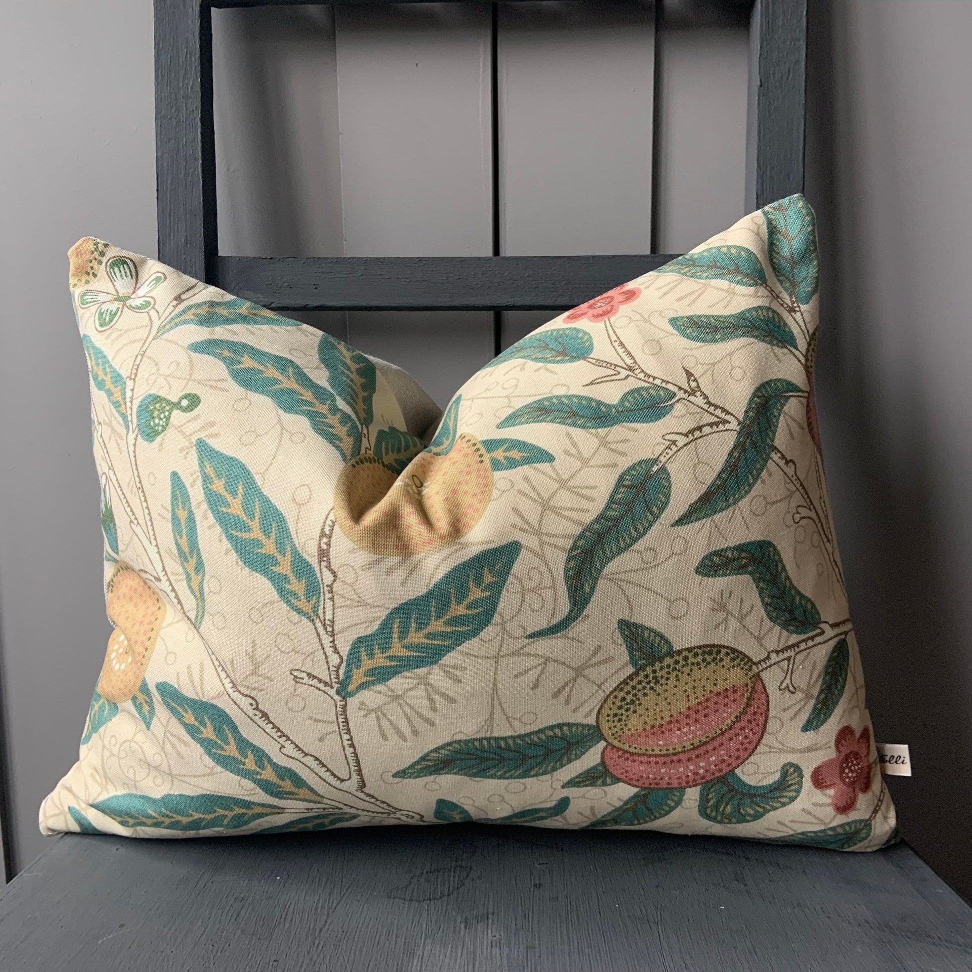 William Morris Fruit Luxury Designer Yellow Vintage Retro Floral Sofa Cushion Pillow Cover