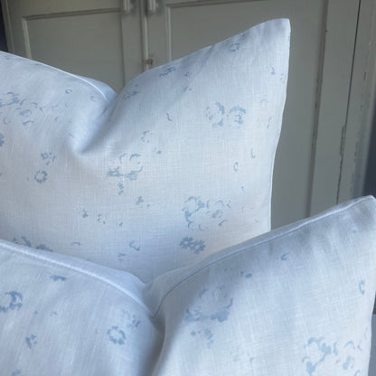 Cabbages and Roses Ditzy Blue White Floral Shabby Chic Designer Cushion Pillow Cover