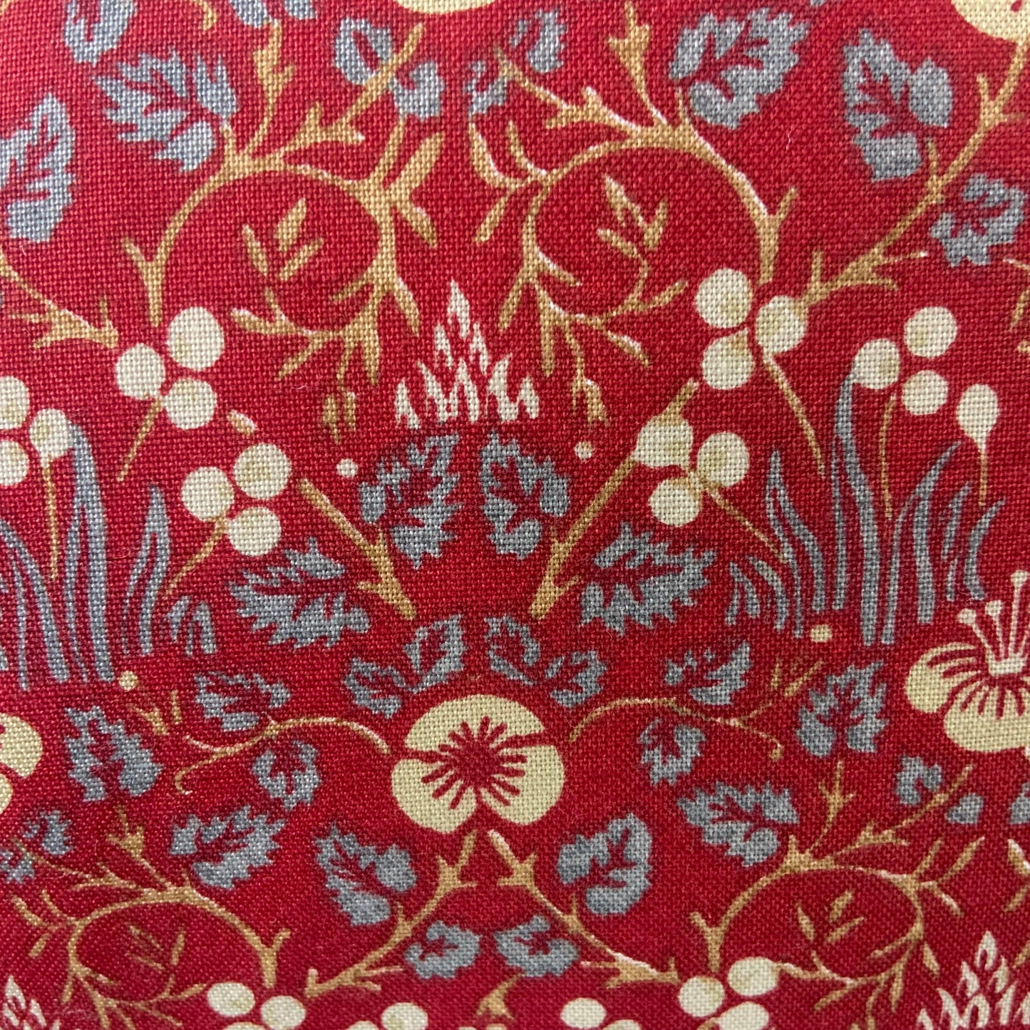 William Morris Luxury Designer Vintage Eye Bright Red Floral Designer Cushion Cover