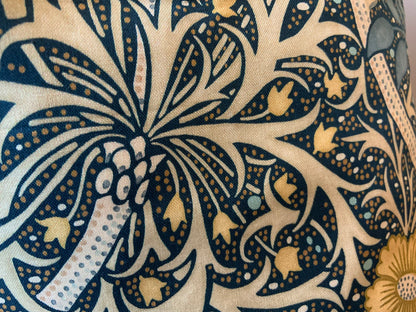 William Morris Seaweed Fabric Designer Cushion Pillow Cover Blue Green