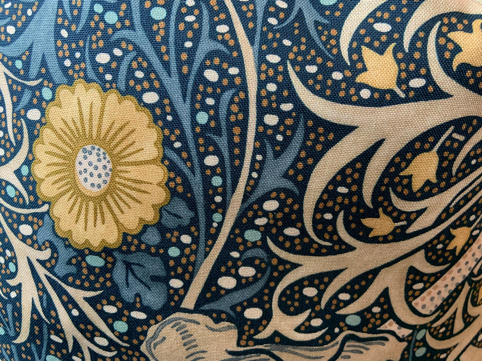 William Morris Seaweed Fabric Designer Cushion Pillow Cover Blue Green
