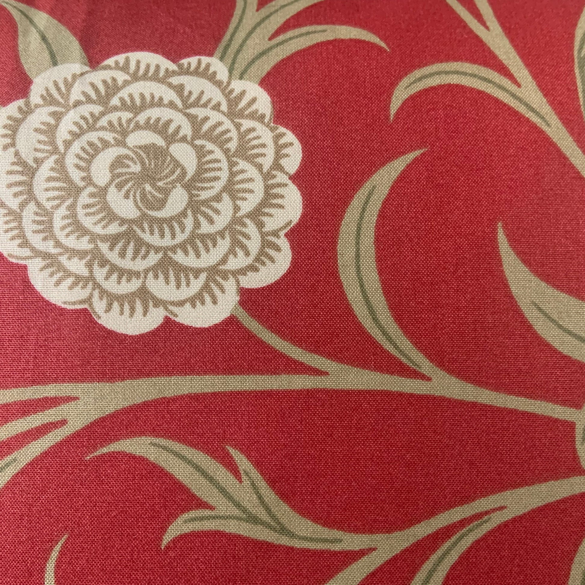 William Morris Luxury Designer "Scroll" Vintage Retro Red Floral Sofa Cushion Pillow Cover