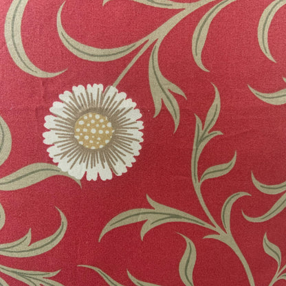 William Morris Luxury Designer "Scroll" Vintage Retro Red Floral Sofa Cushion Pillow Cover