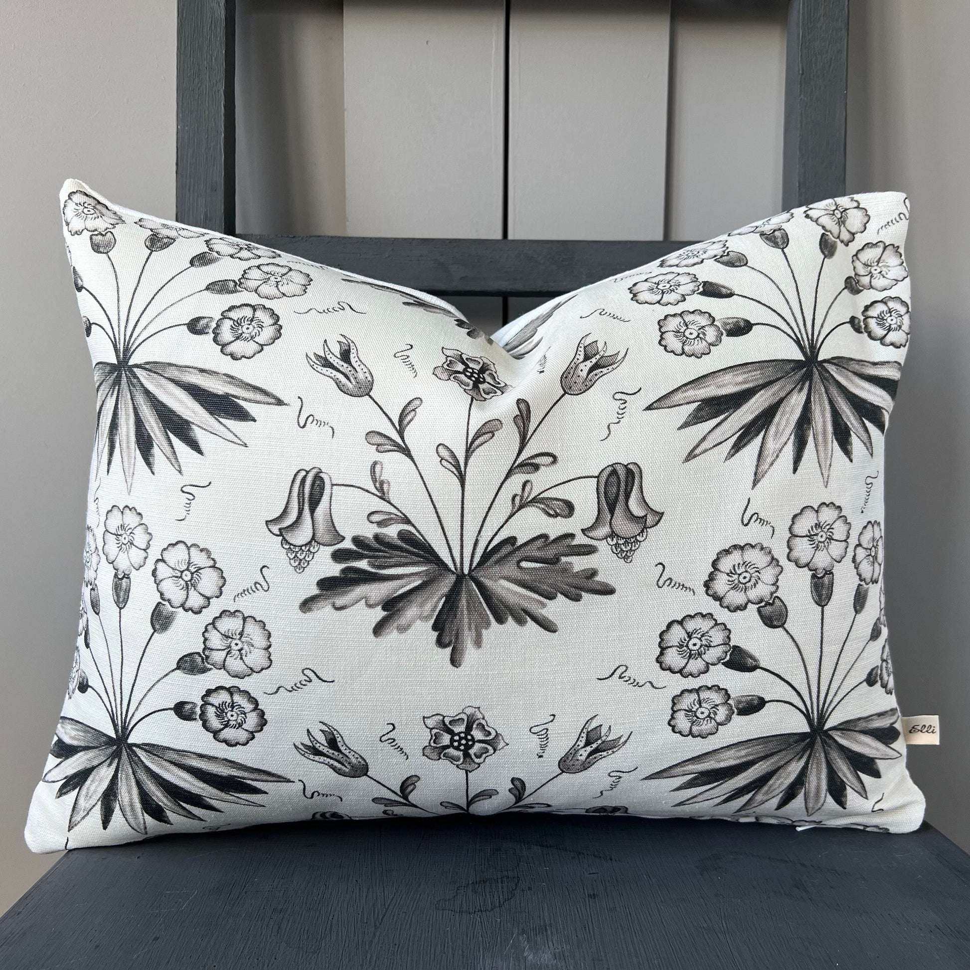 William Morris Primrose and Columbine Luxury Designer Grey White Fabric Cushion Pillow Cover