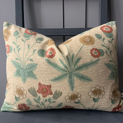 William Morris Daisy Luxury Vintage Designer Terracotta Gold Cushion Pillow Throw Cover