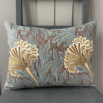 William Morris Fabric Tulip Bullrush Slate Vintage Designer Cushion Cover