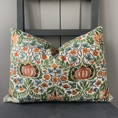 William Morris Little Chintz Green Fabric Vintage Designer cushion Pillow Cover