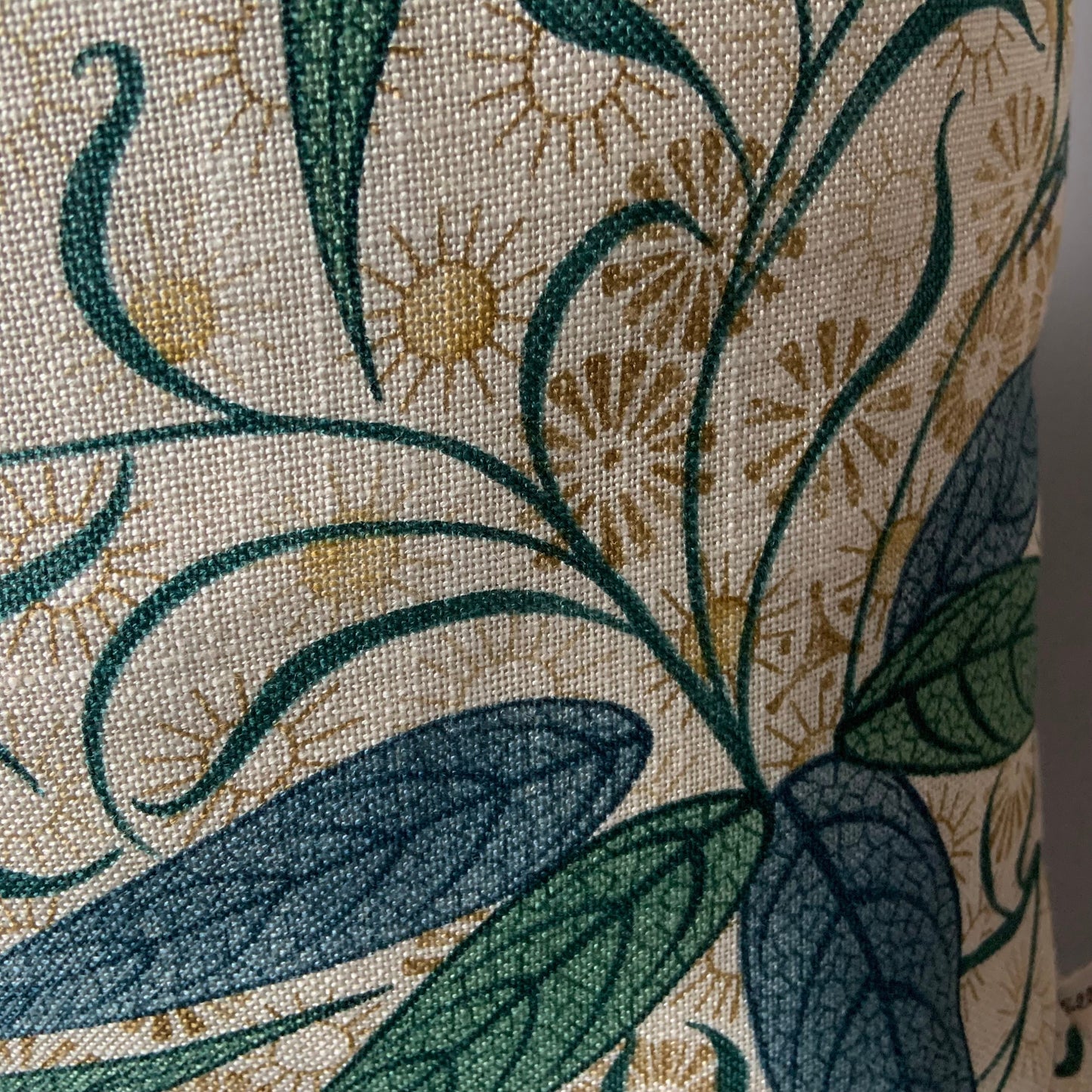 William Morris Luxury Designer Bamboo Vintage Blue Green Cushion Pillow Cover