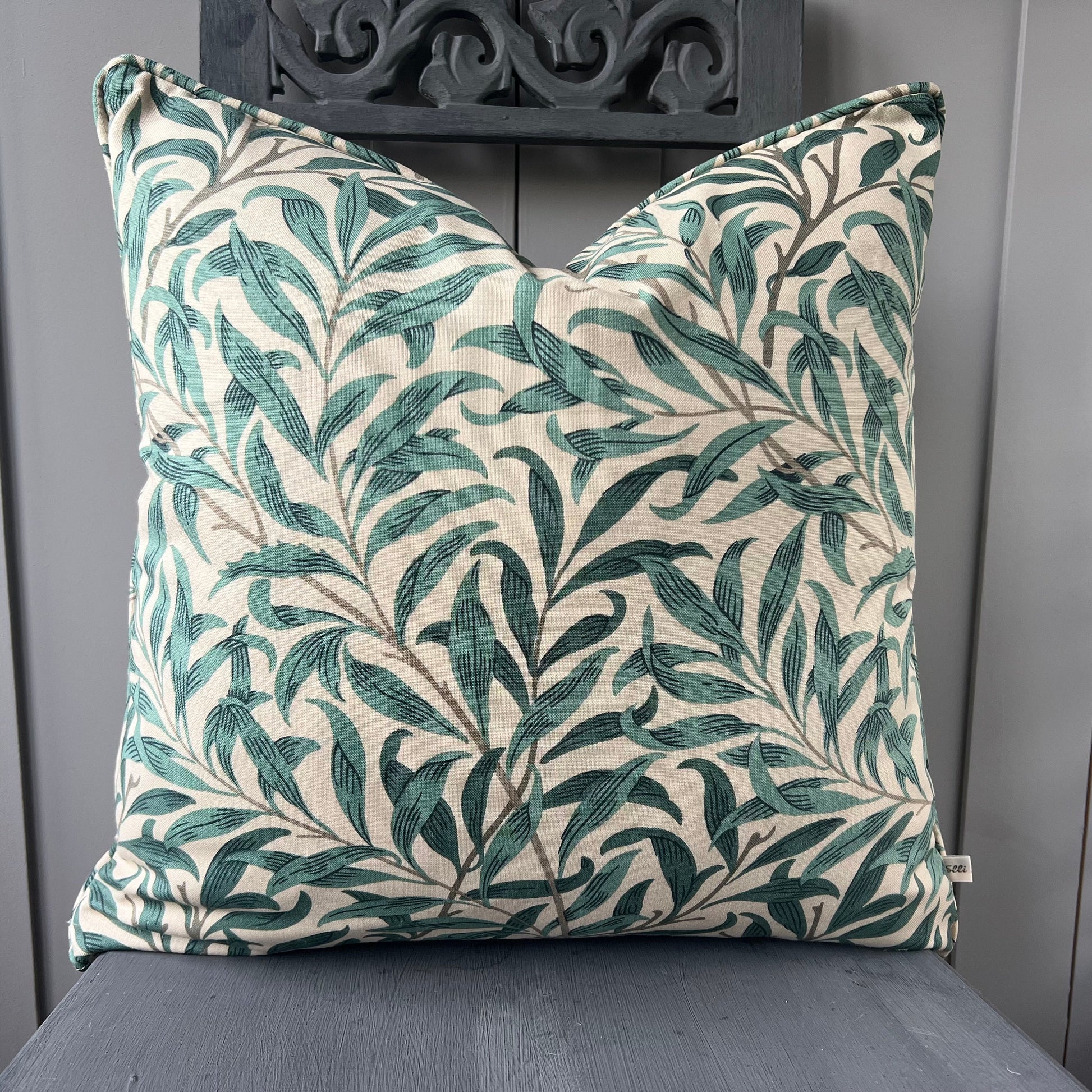 William Morris Designer Fabric Willow Bough Green Luxury Cushion Pillow Cover