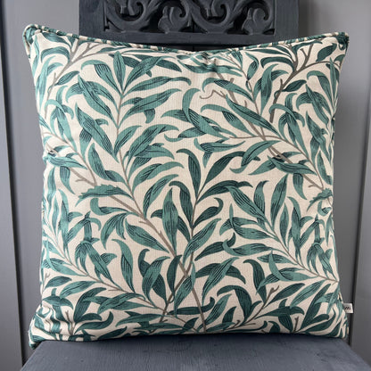 William Morris Designer Fabric Willow Bough Green Luxury Cushion Pillow Cover