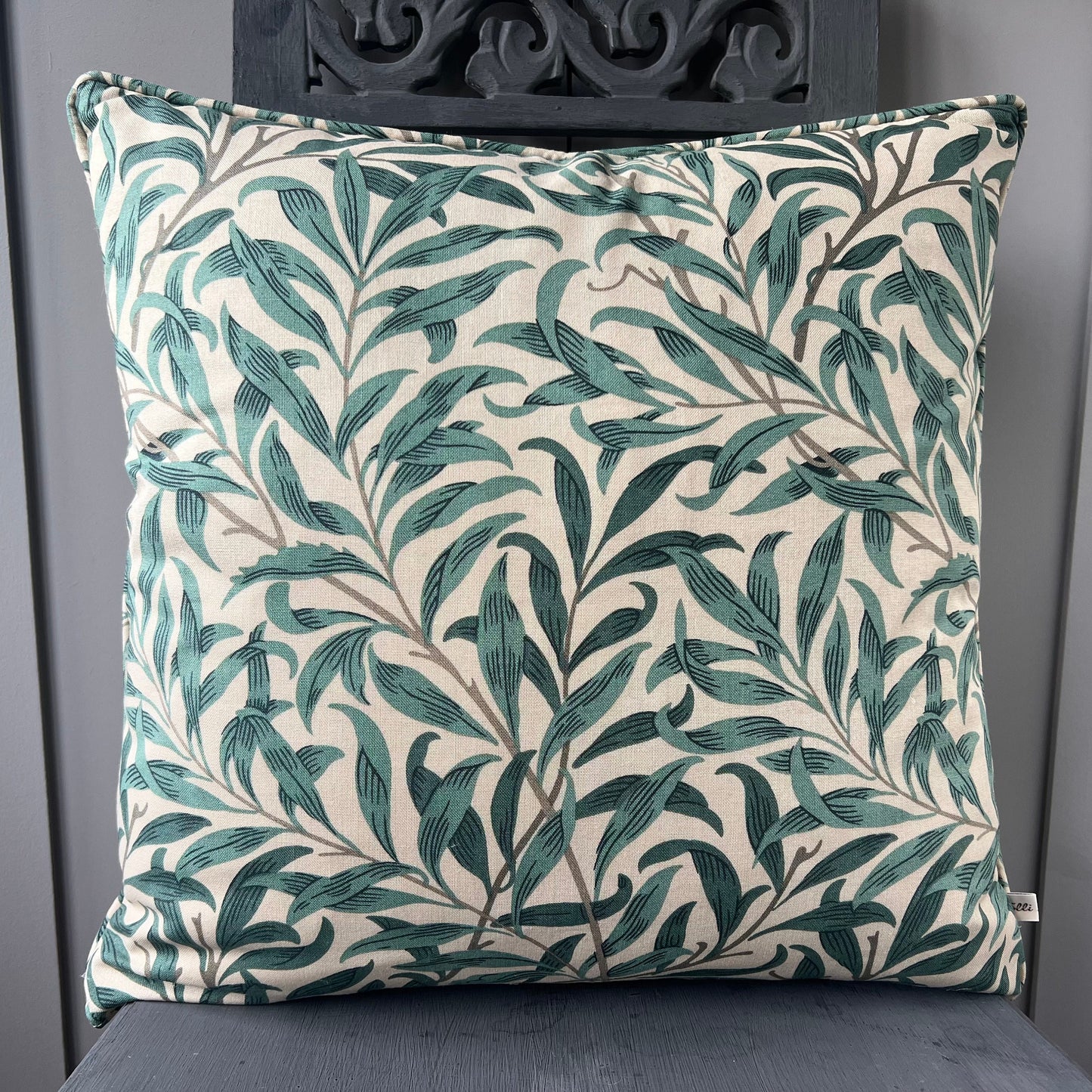 William Morris Designer Fabric Willow Bough Green Luxury Cushion Pillow Cover