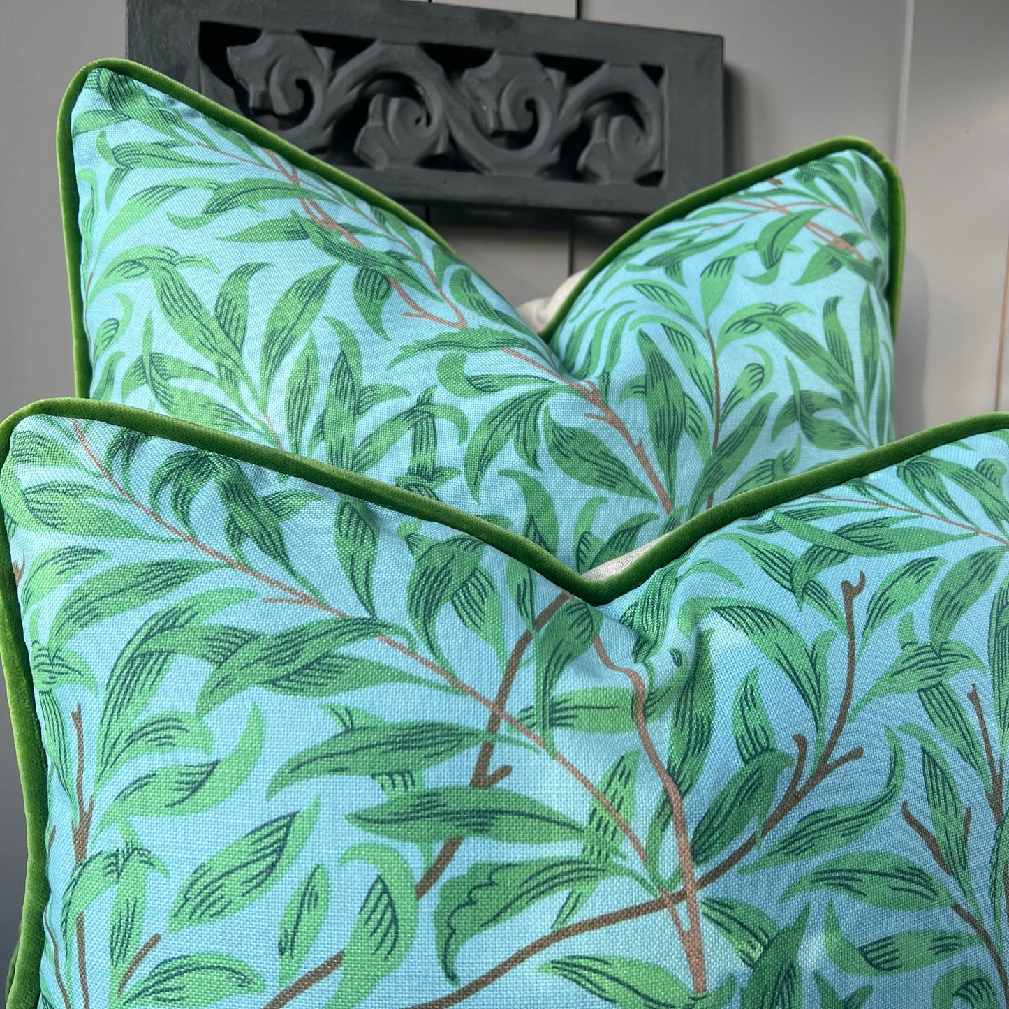 William Morris Ben Penreath Willow Bough Blue Green Cushion Pillow Throw Cover