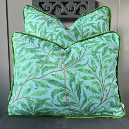 William Morris Ben Penreath Willow Bough Blue Green Cushion Pillow Throw Cover