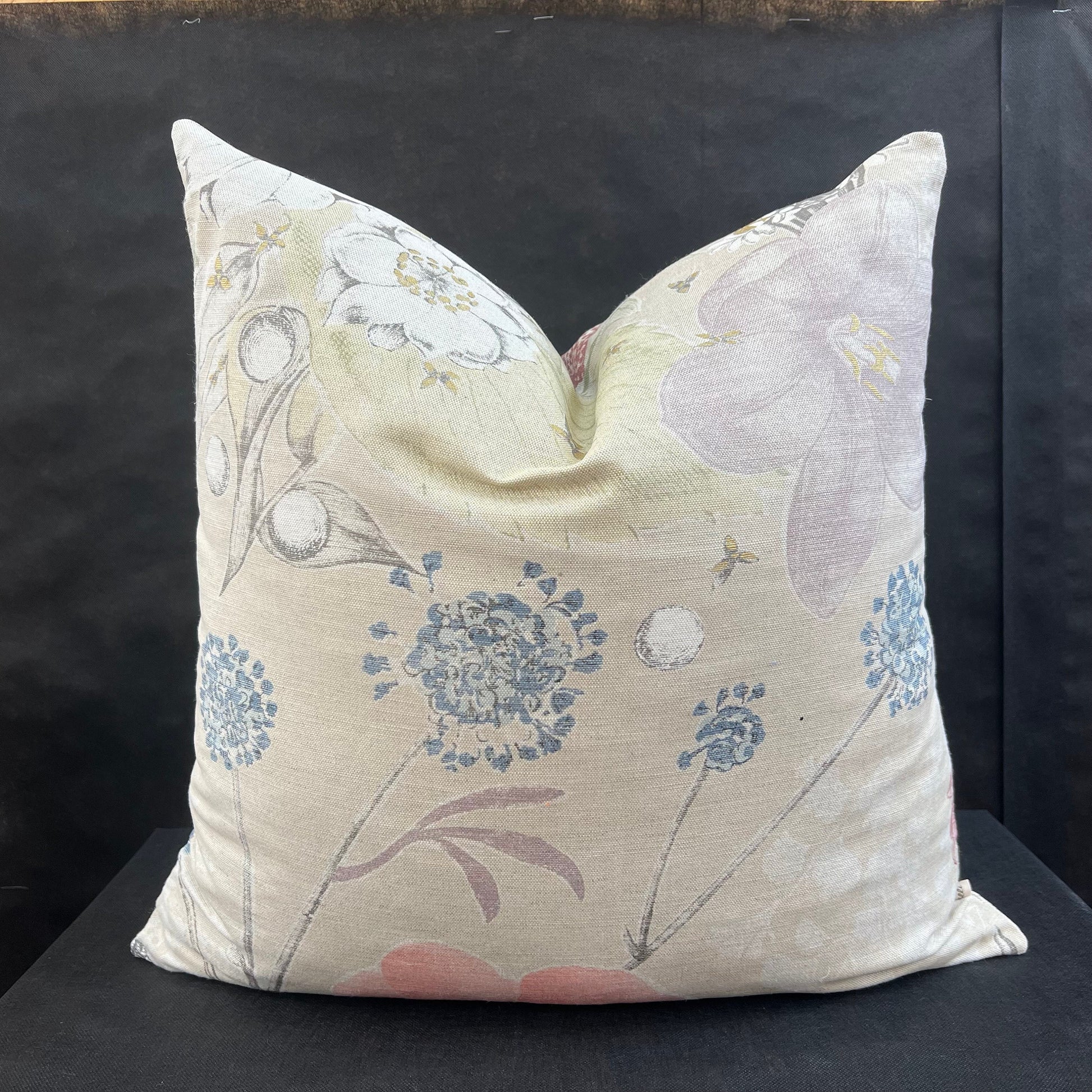 Kew Royal Botanical Garden Meadow Pastel Cushion Pillow Throw Cover