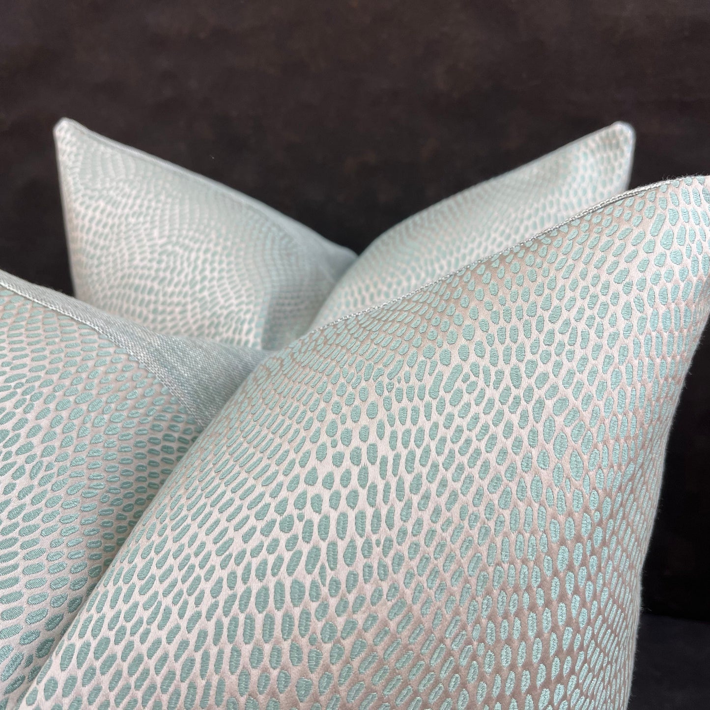 Verel de Belval Kooris Contemporary Luxury Designer Sage Green Cushion Pillow Cover
