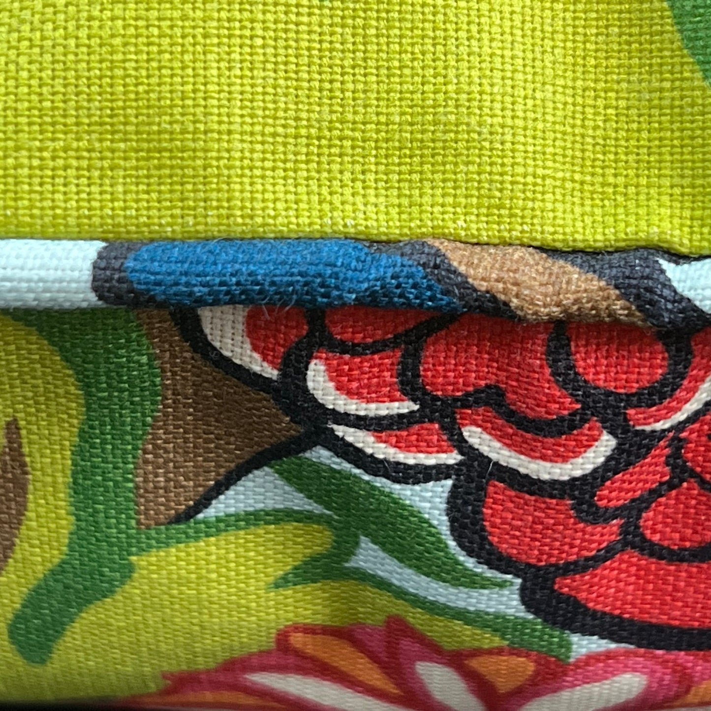 Schumacher Chiang Mai Dragon Indoor/Outdoor Double Sided Aqua Cushion Sofa Throw Pillow Cover