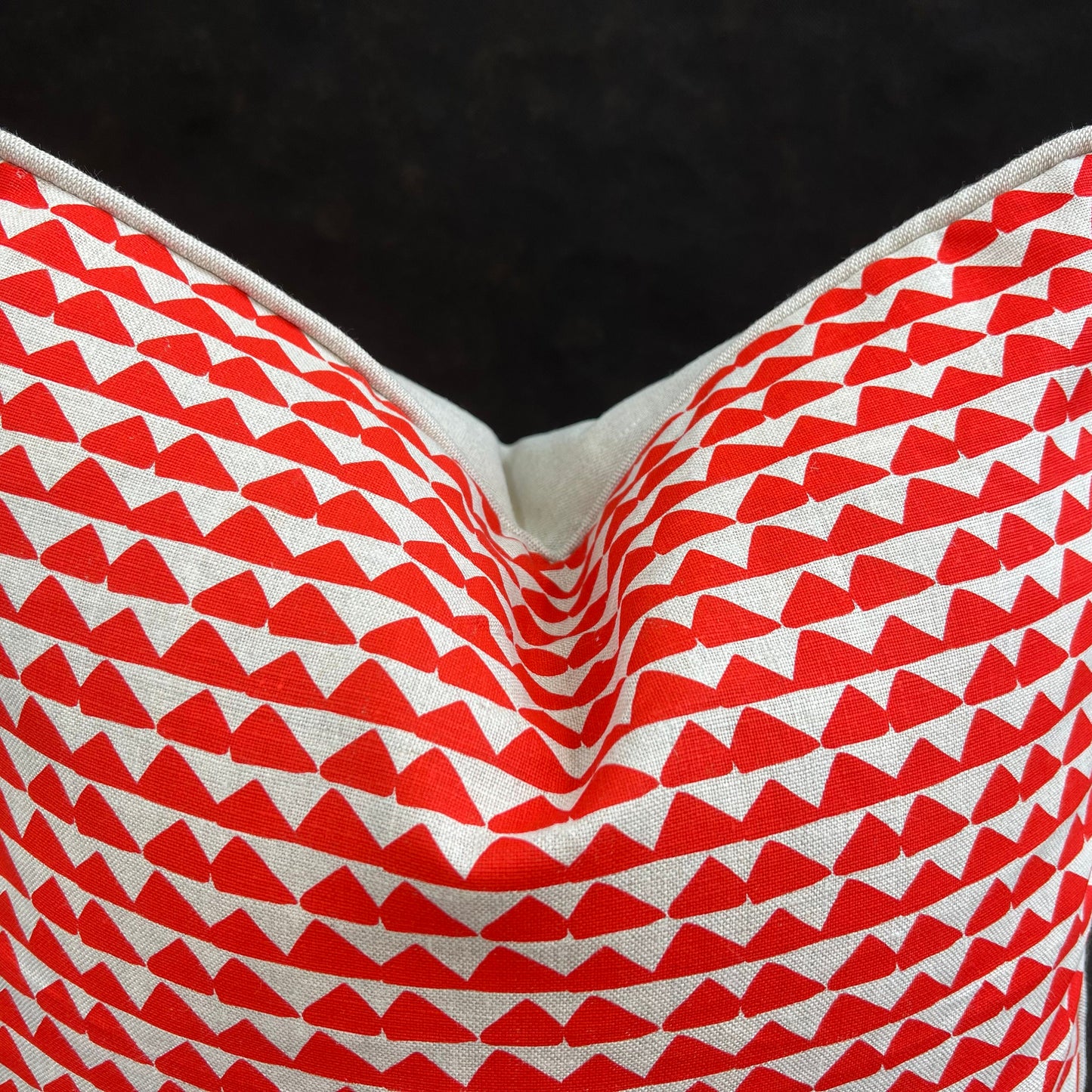 Bird In The Hand Maligoe Contemporary Orange Geometric Cushion Pillow Cover