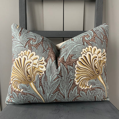 William Morris Fabric Tulip Bullrush Slate Vintage Designer Cushion Cover