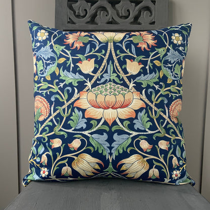 William Morris Luxury Designer Vintage Lodden Blue Cushion Pillow Cover