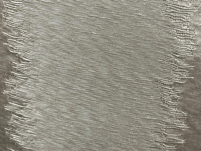 Luxury Designer Taupe Neutral Contemporary Satin Striped Fabric Cushion Pillow Cover