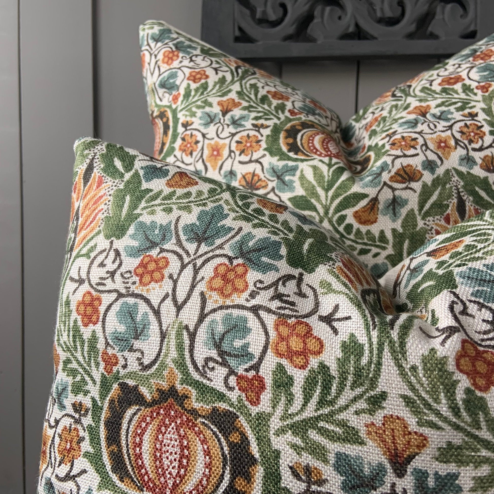 William Morris Little Chintz Green Fabric Vintage Designer cushion Pillow Cover