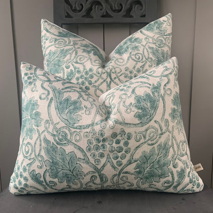 William Morris Grapevine Sage Fabric Vintage Designer cushion Pillow Cover