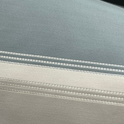 Luxury Designer Pale Blue Putty Striped Cushion Pillow Cover