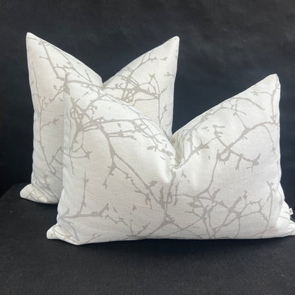 Romo Luxury Designer Arbor Cream Taupe Contemporary Cushion Pillow Cover