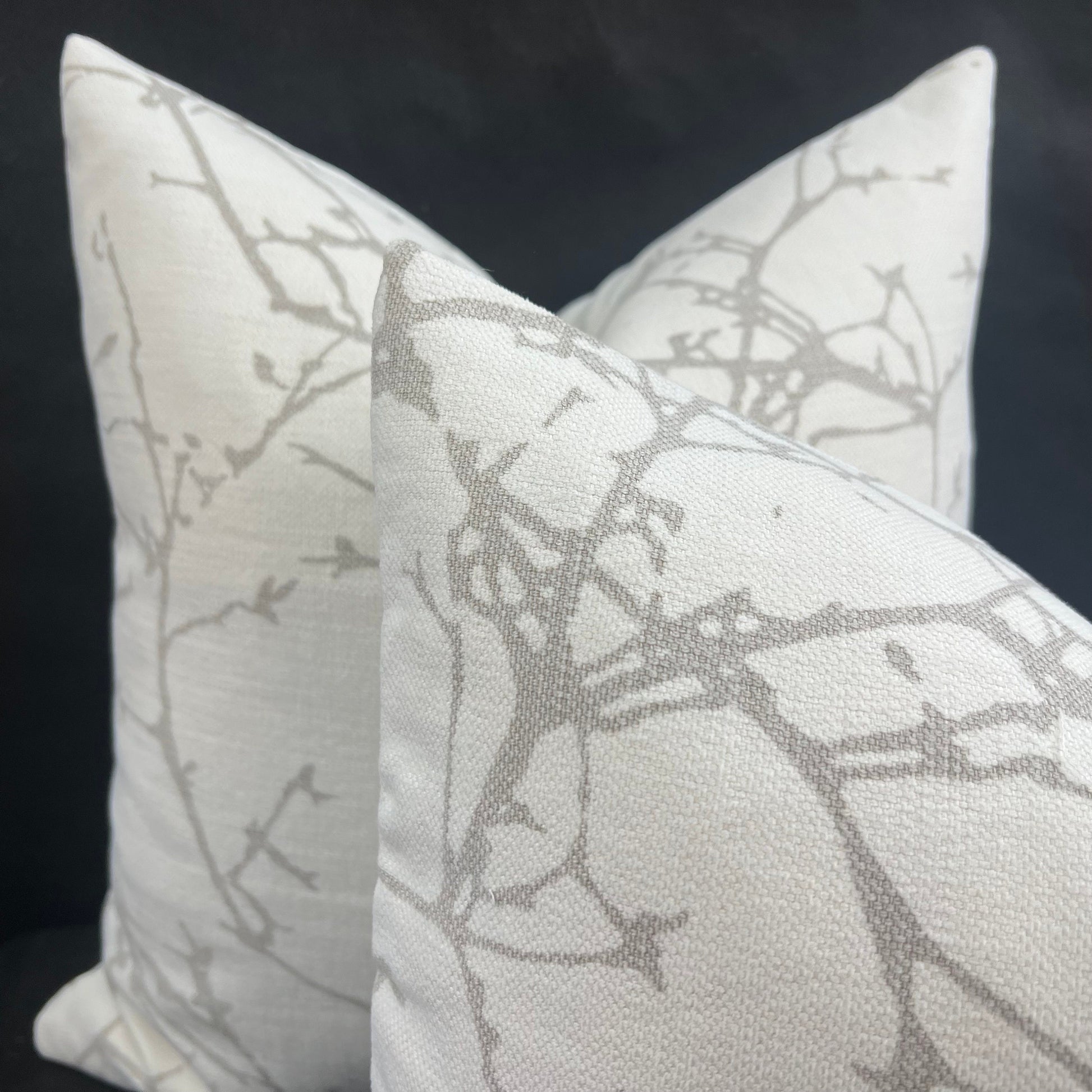 Romo Luxury Designer Arbor Cream Taupe Contemporary Cushion Pillow Cover