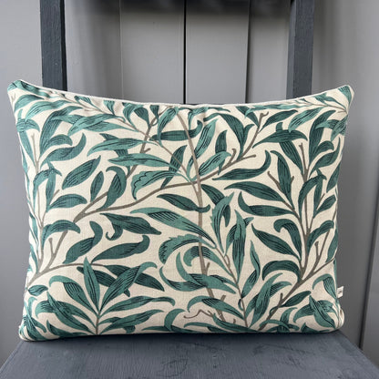 William Morris Designer Fabric Willow Bough Green Luxury Cushion Pillow Cover