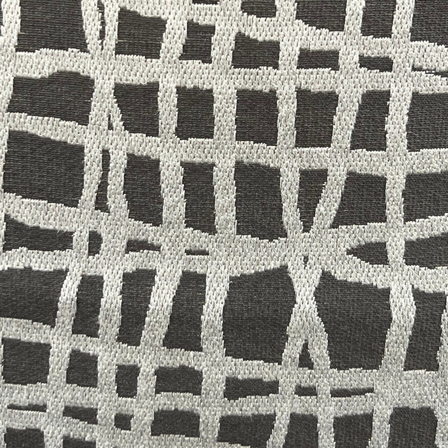 Zinc Textiles "Lautner" Contemporary Abstract Grey Silver Woven Sofa Cushion Pillow Cover