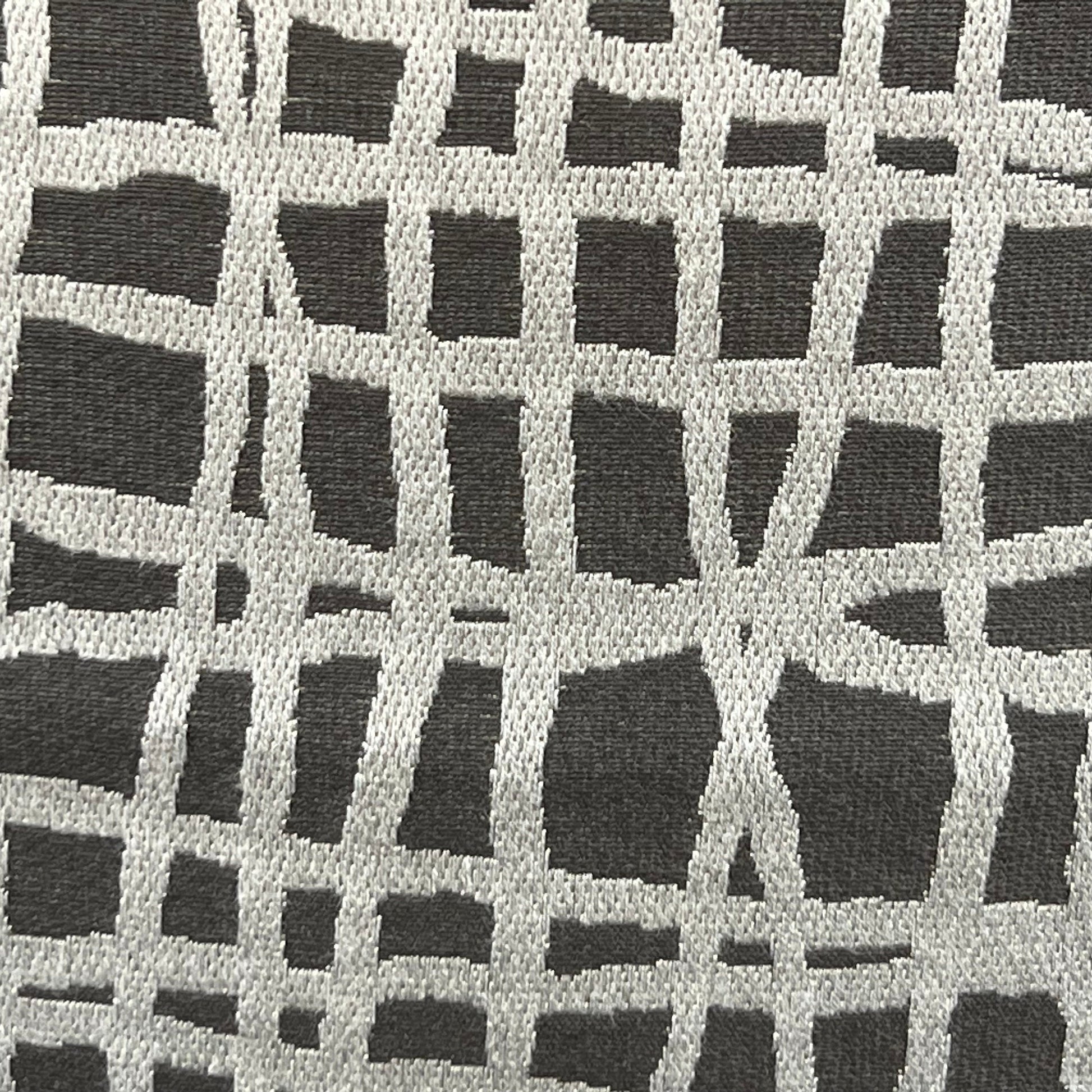 Zinc Textiles "Lautner" Contemporary Abstract Grey Silver Woven Sofa Cushion Pillow Cover