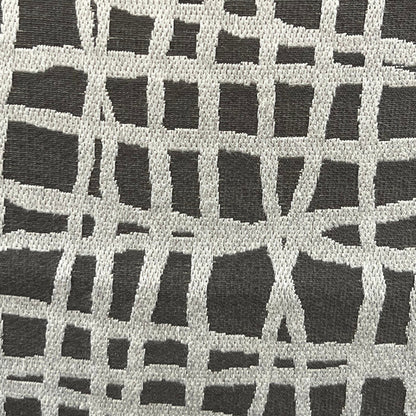 Zinc Textiles "Lautner" Contemporary Abstract Grey Silver Woven Sofa Cushion Pillow Cover