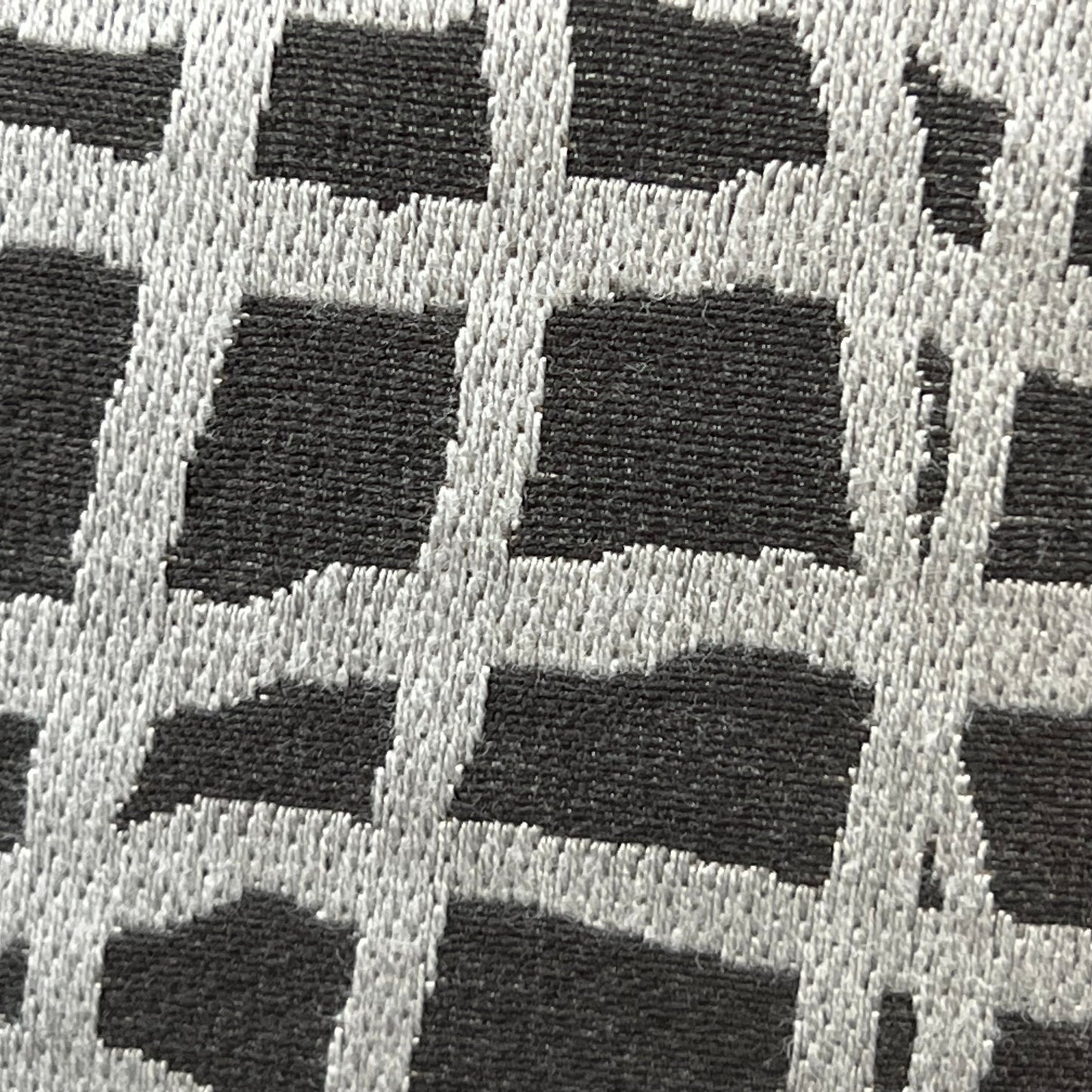 Zinc Textiles "Lautner" Contemporary Abstract Grey Silver Woven Sofa Cushion Pillow Cover