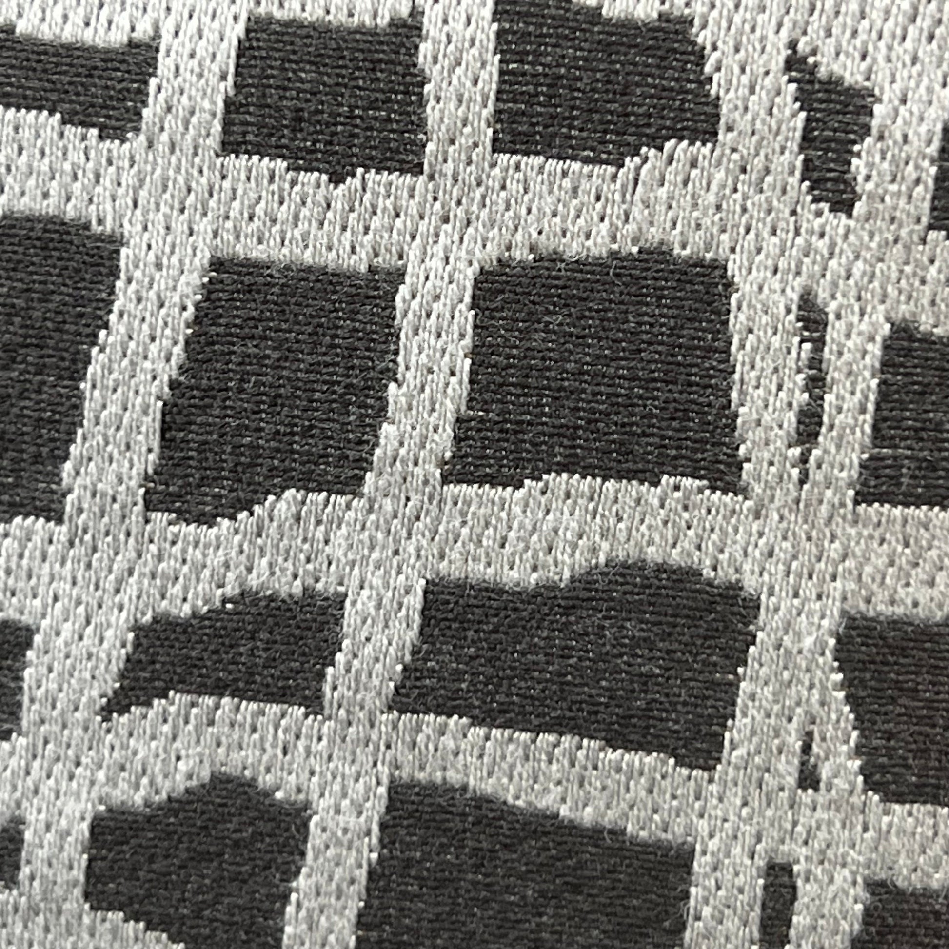 Zinc Textiles "Lautner" Contemporary Abstract Grey Silver Woven Sofa Cushion Pillow Cover