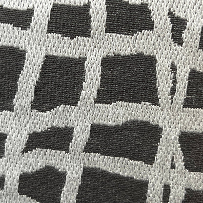 Zinc Textiles "Lautner" Contemporary Abstract Grey Silver Woven Sofa Cushion Pillow Cover