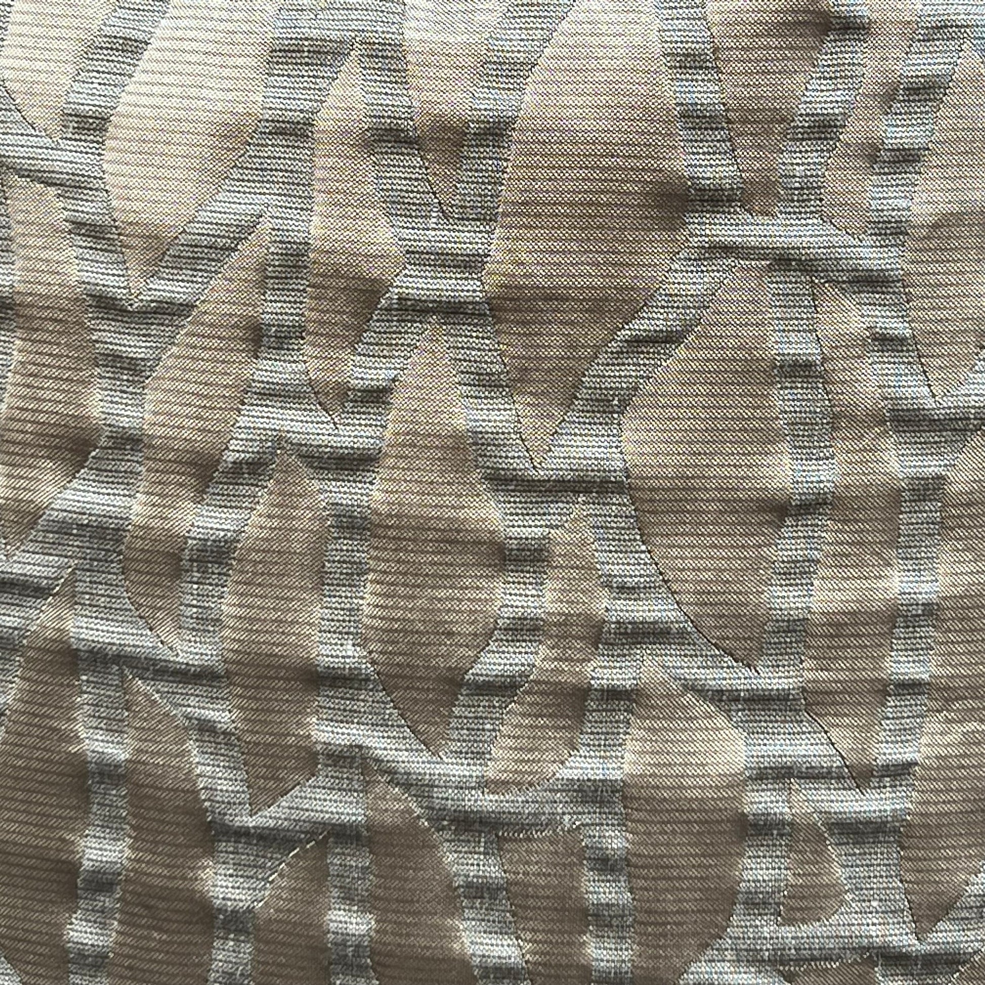 Zinc Wallis Luxury Designer Beige Gold Contemporary Abstract Fabric Cushion Cover Throw Pillow