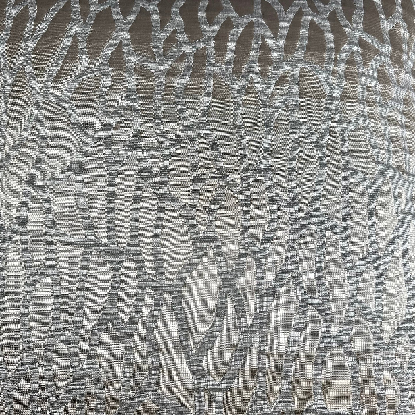 Zinc Wallis Luxury Designer Beige Gold Contemporary Abstract Fabric Cushion Cover Throw Pillow