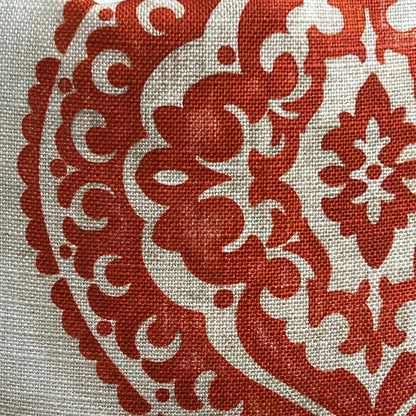Jane Churchill Blakewater Designer Linen Orange Fabric Sofa Cushion Pillow Cover Throw