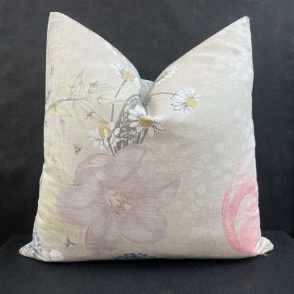 Kew Royal Botanical Garden Meadow Pastel Cushion Pillow Throw Cover