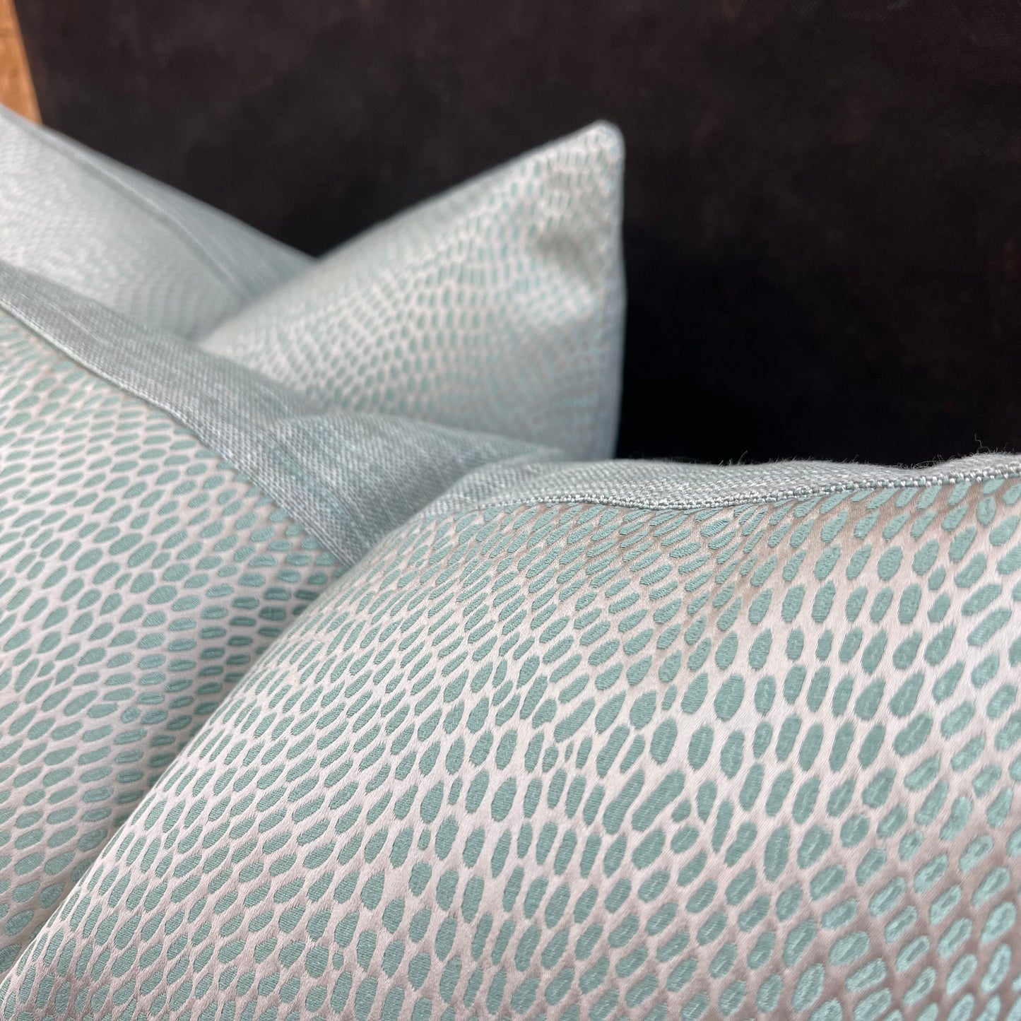 Verel de Belval Kooris Contemporary Luxury Designer Sage Green Cushion Pillow Cover